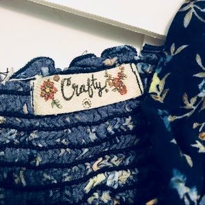 ModCloth Dresses - Modcloth Crafty blue floral dress ModCloth Dresses - Modcloth Crafty blue floral dress